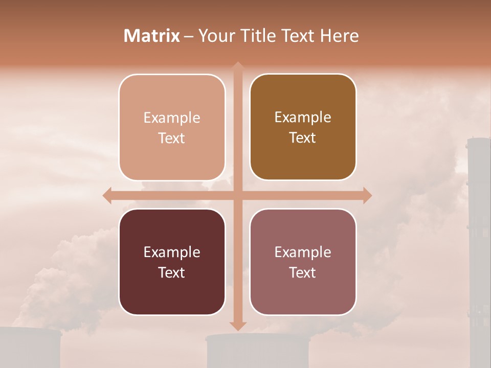 Energy Chimney Electricity PowerPoint Template