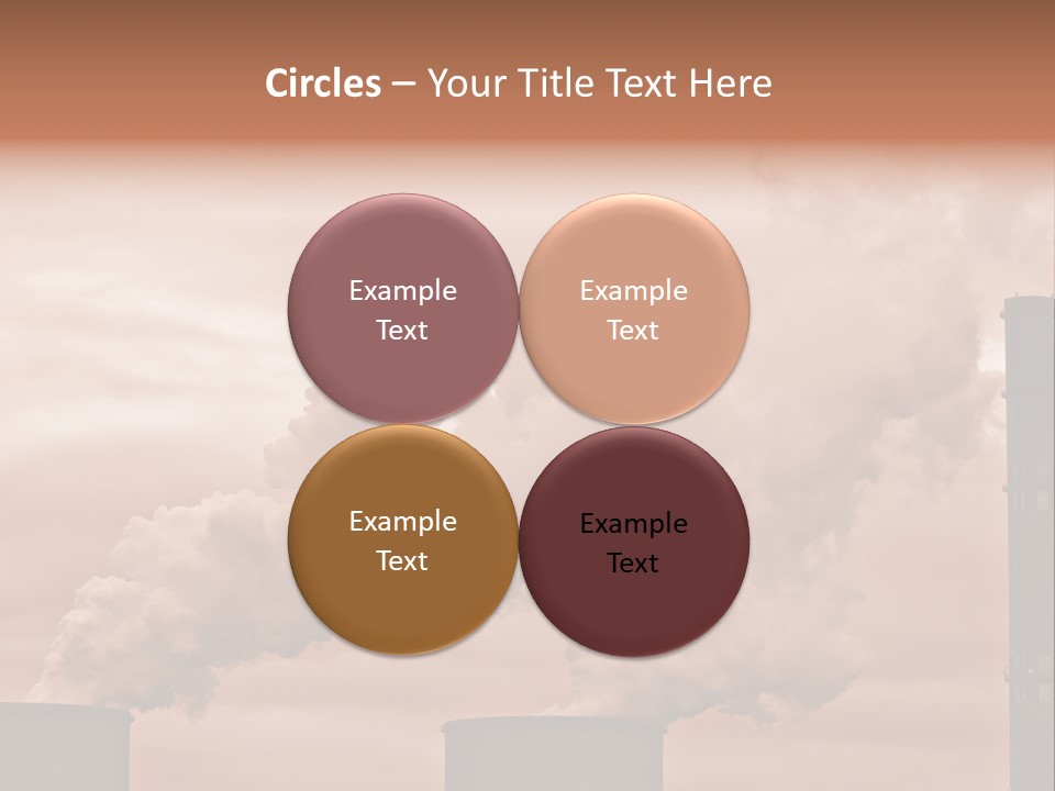 Energy Chimney Electricity PowerPoint Template