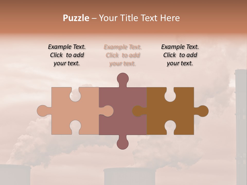 Energy Chimney Electricity PowerPoint Template