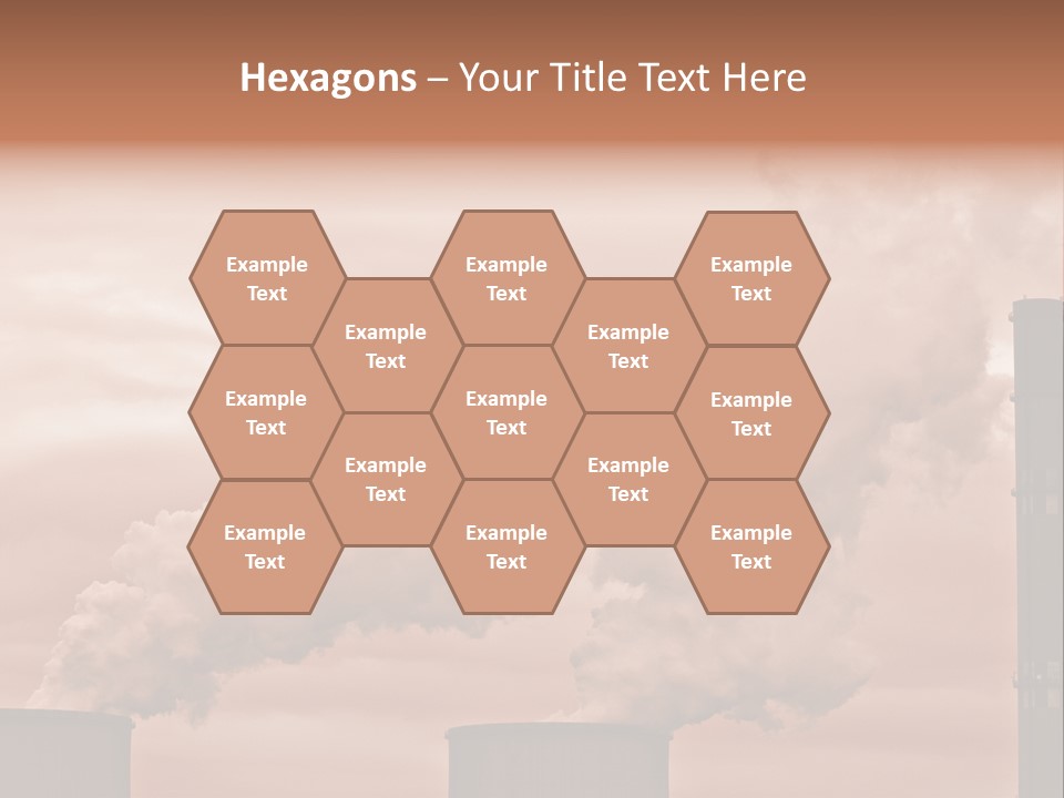 Energy Chimney Electricity PowerPoint Template