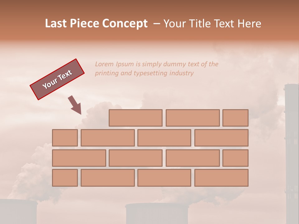 Energy Chimney Electricity PowerPoint Template