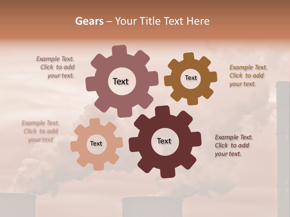 Energy Chimney Electricity PowerPoint Template
