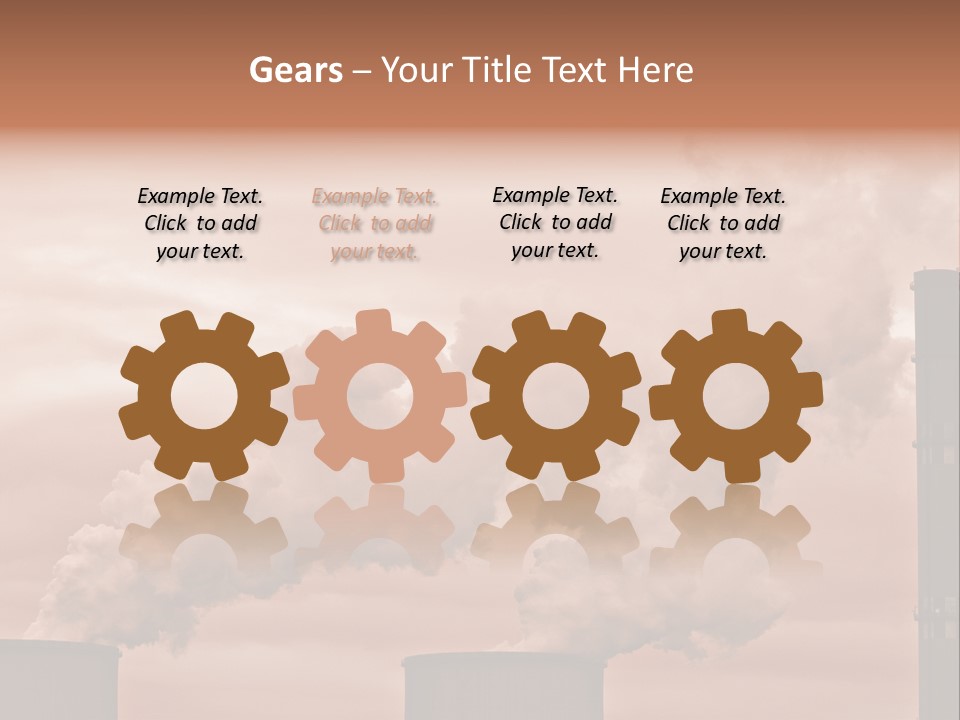 Energy Chimney Electricity PowerPoint Template