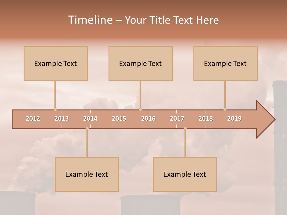 Energy Chimney Electricity PowerPoint Template