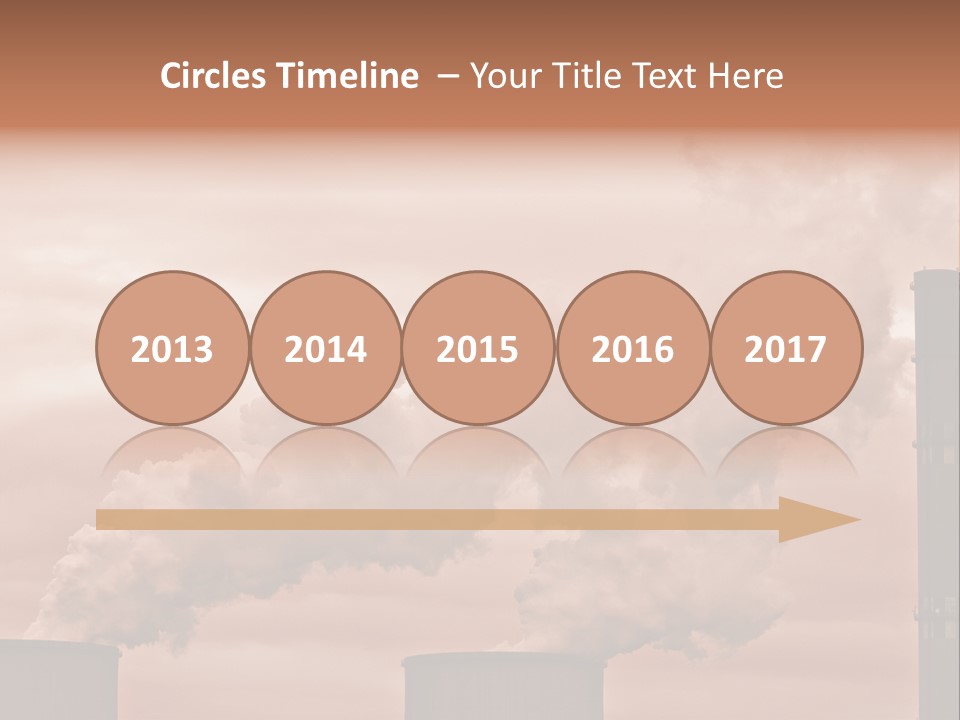 Energy Chimney Electricity PowerPoint Template