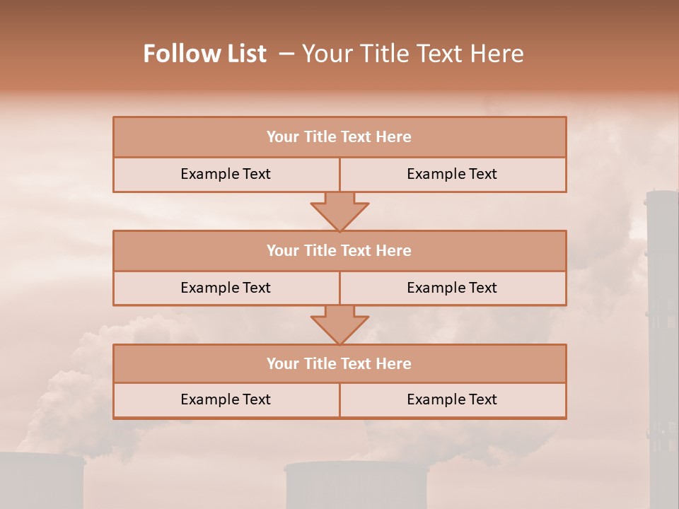 Energy Chimney Electricity PowerPoint Template