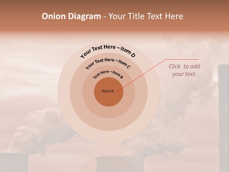 Energy Chimney Electricity PowerPoint Template