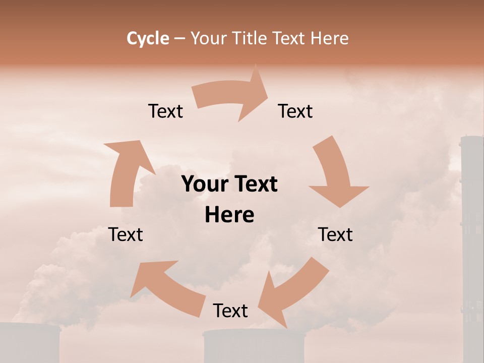 Energy Chimney Electricity PowerPoint Template