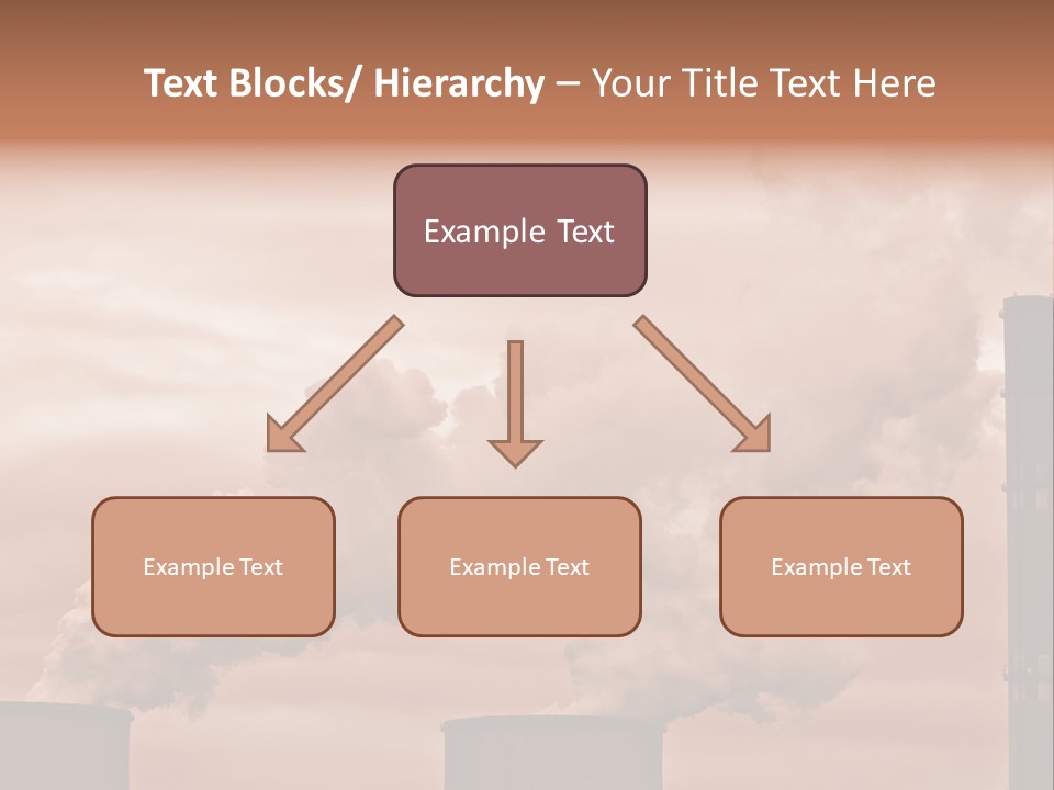 Energy Chimney Electricity PowerPoint Template