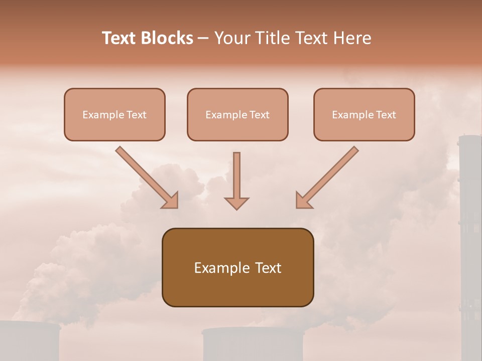 Energy Chimney Electricity PowerPoint Template