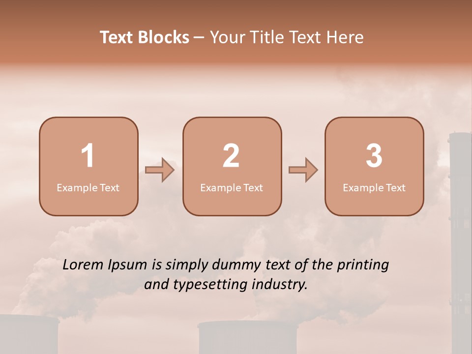 Energy Chimney Electricity PowerPoint Template