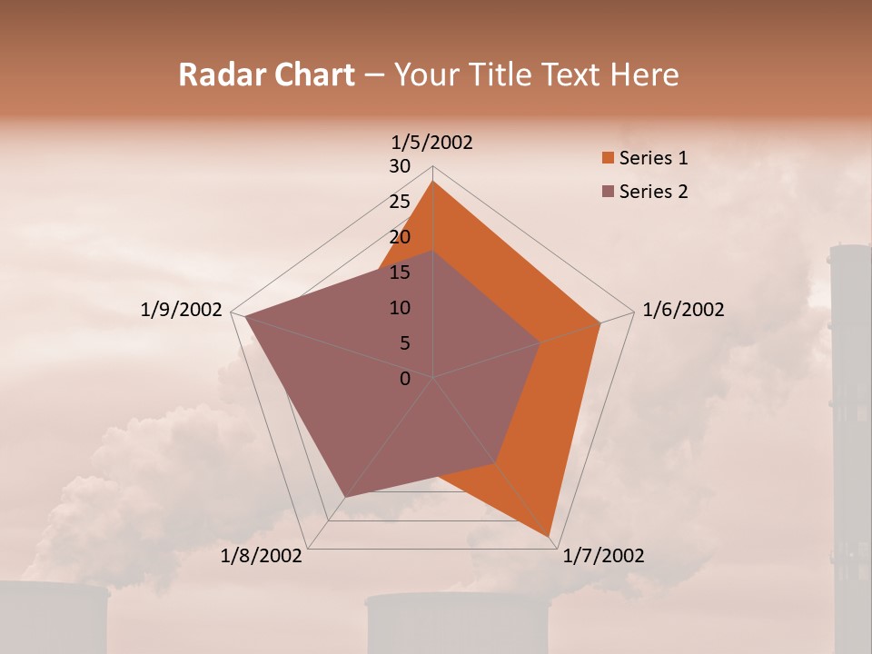 Energy Chimney Electricity PowerPoint Template