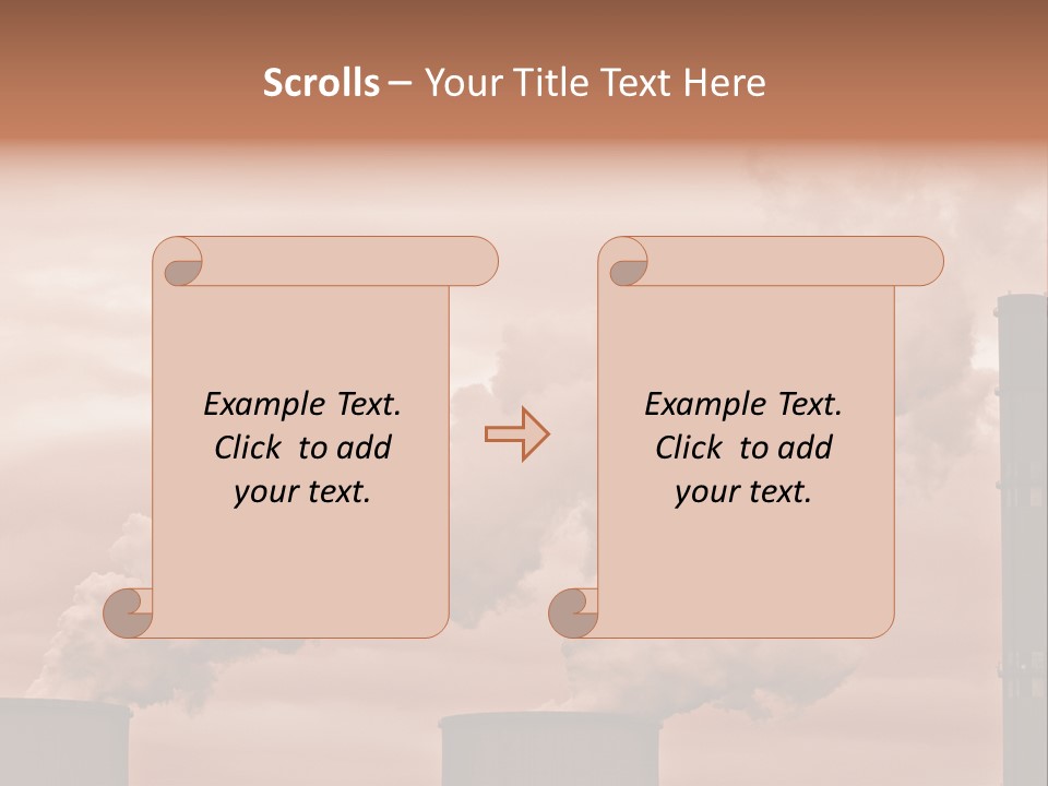 Energy Chimney Electricity PowerPoint Template
