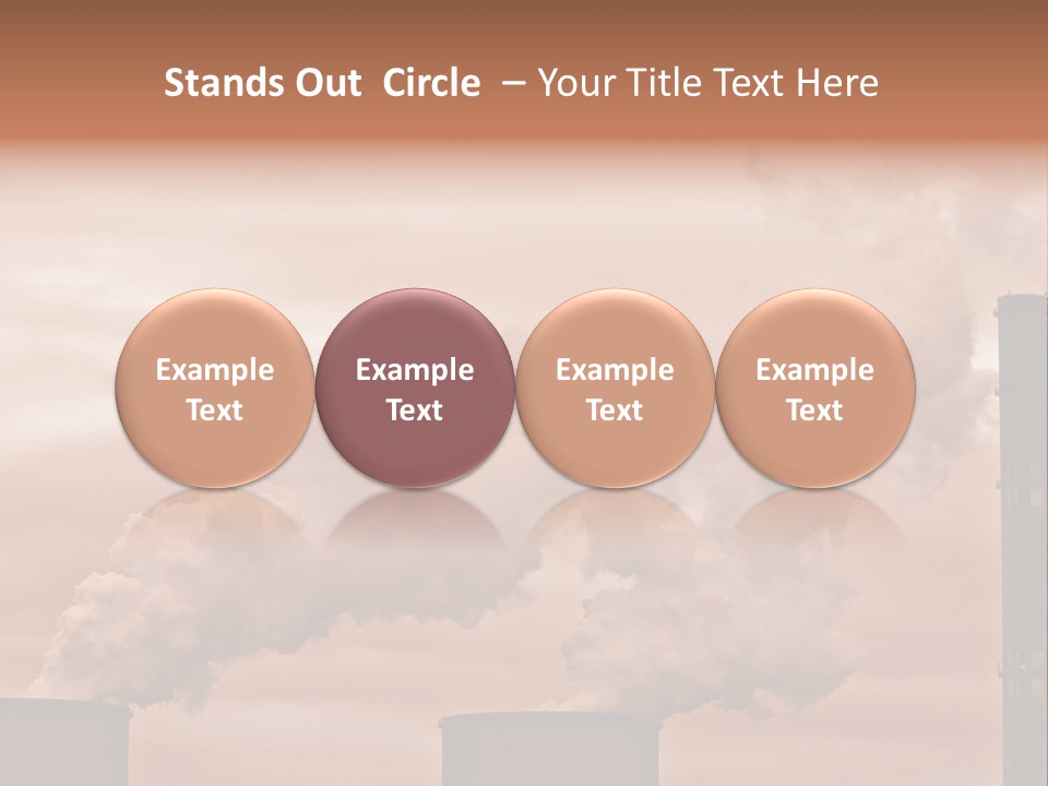 Energy Chimney Electricity PowerPoint Template