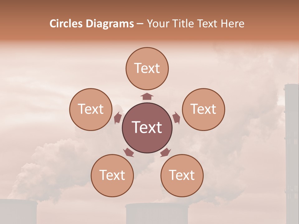Energy Chimney Electricity PowerPoint Template