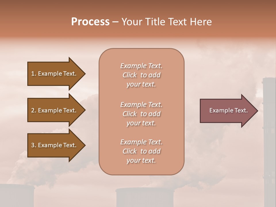 Energy Chimney Electricity PowerPoint Template