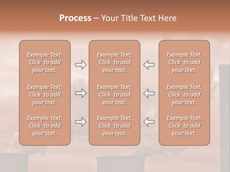 Energy Chimney Electricity PowerPoint Template