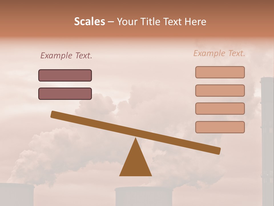 Energy Chimney Electricity PowerPoint Template