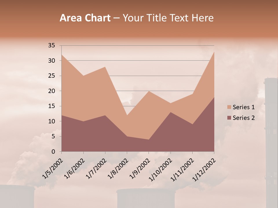 Energy Chimney Electricity PowerPoint Template