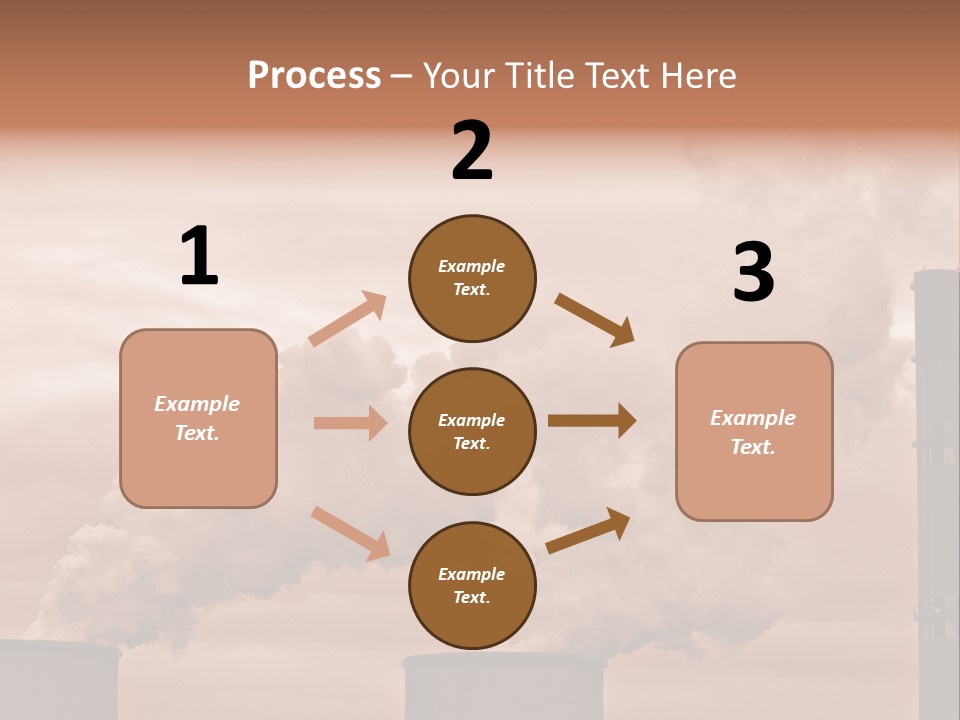 Energy Chimney Electricity PowerPoint Template