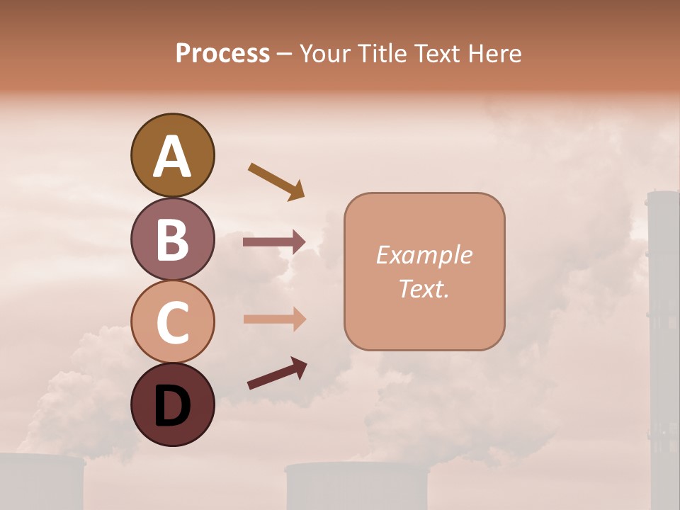 Energy Chimney Electricity PowerPoint Template