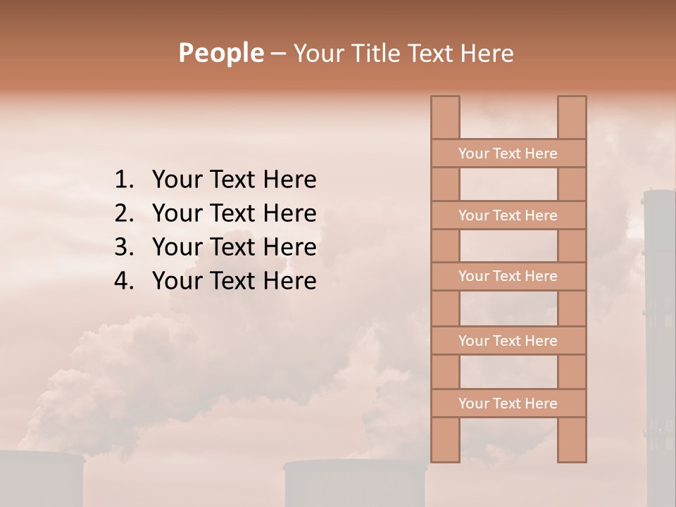 Energy Chimney Electricity PowerPoint Template