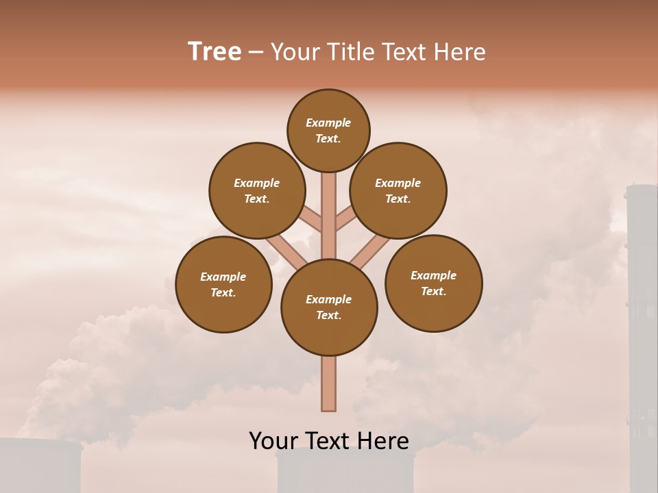 Energy Chimney Electricity PowerPoint Template