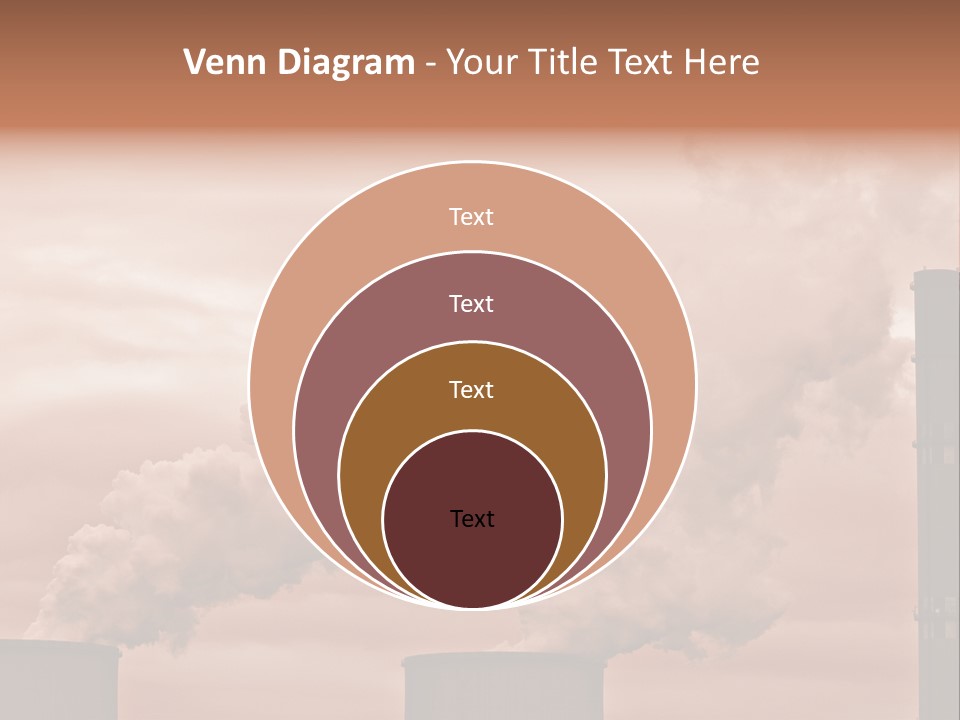 Energy Chimney Electricity PowerPoint Template