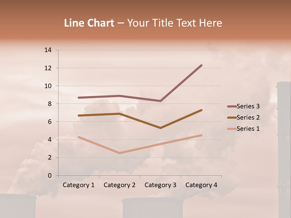 Energy Chimney Electricity PowerPoint Template