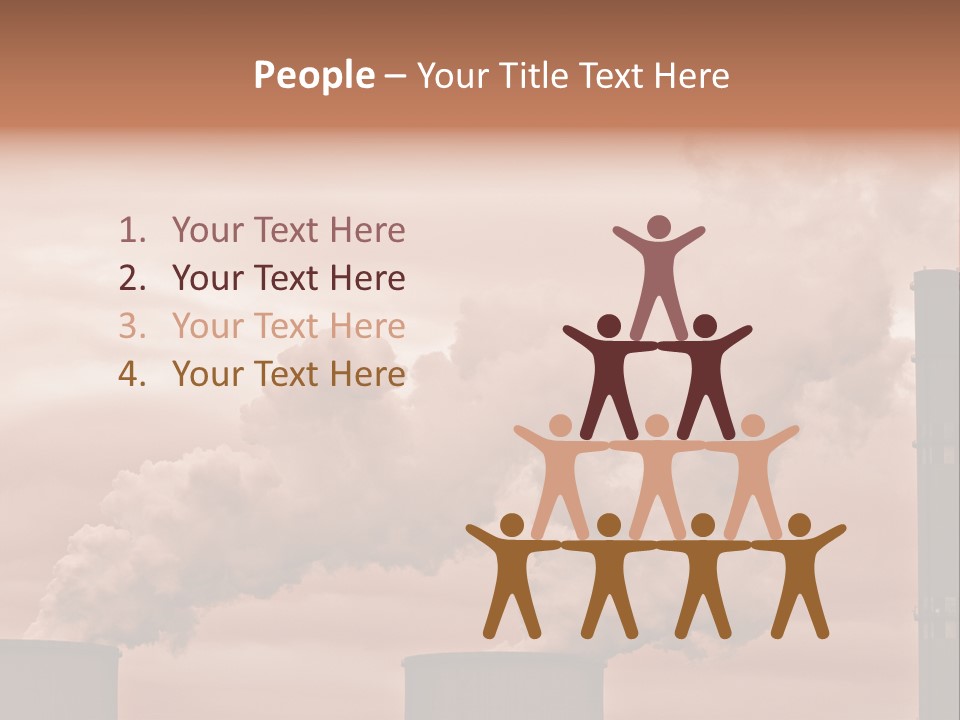 Energy Chimney Electricity PowerPoint Template