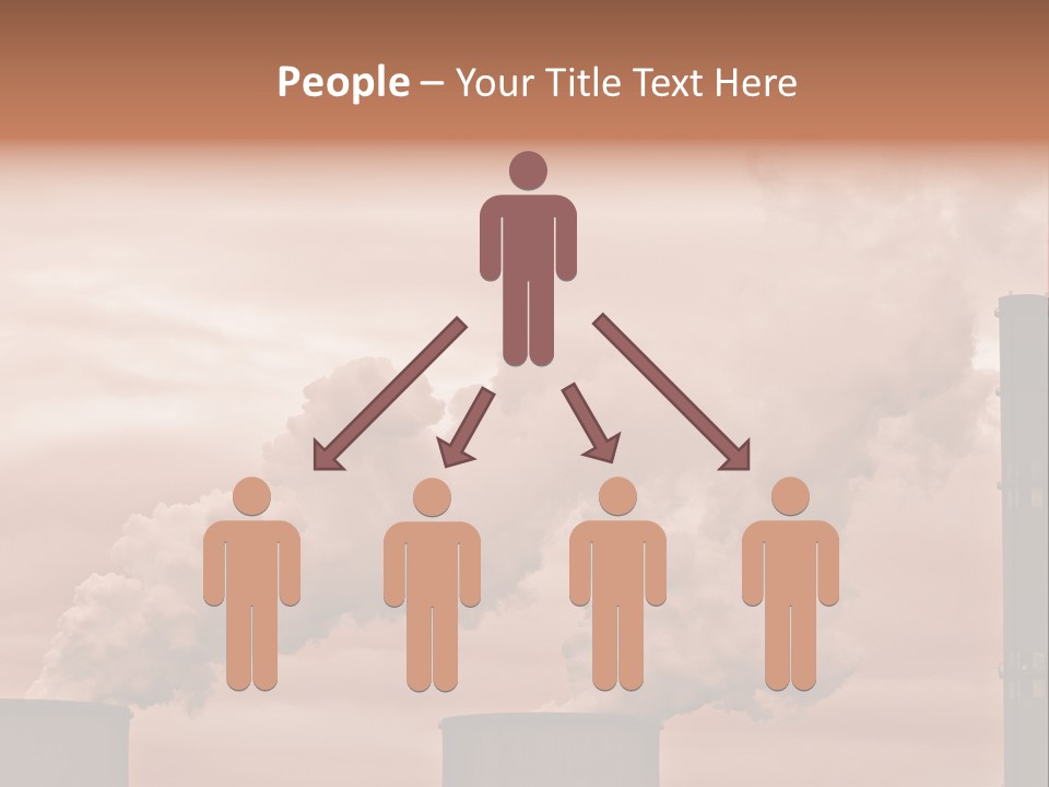 Energy Chimney Electricity PowerPoint Template