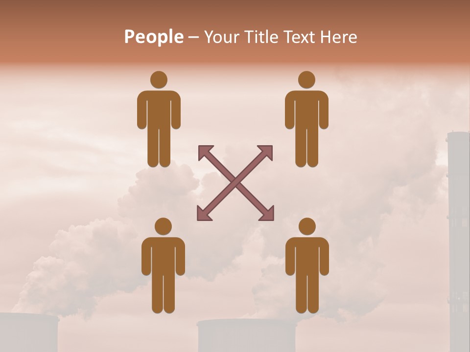 Energy Chimney Electricity PowerPoint Template