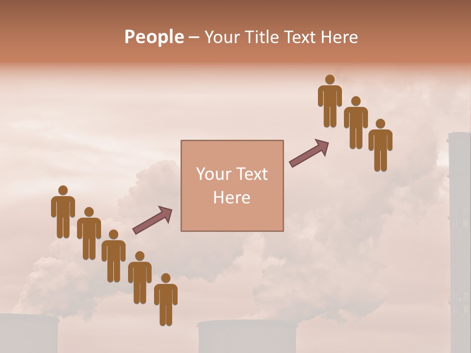 Energy Chimney Electricity PowerPoint Template