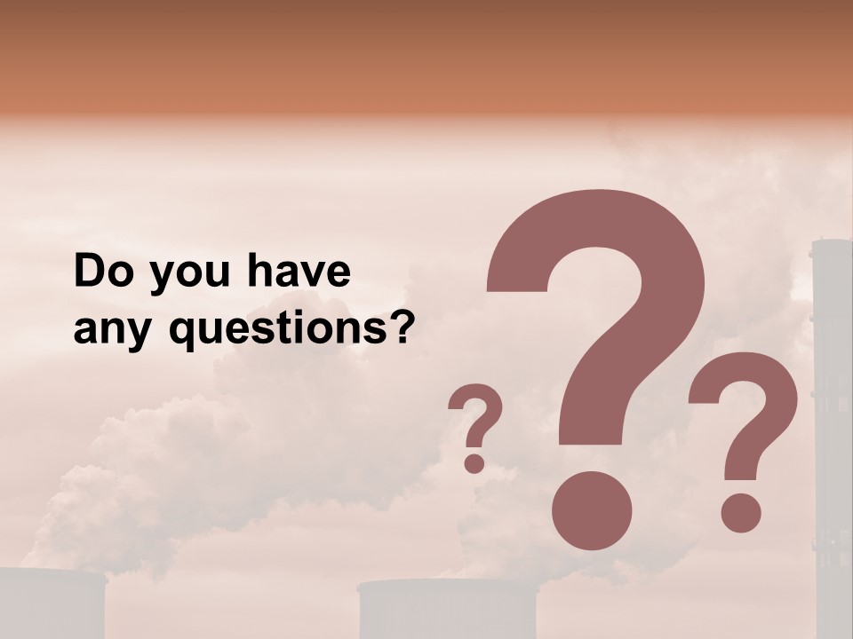 Energy Chimney Electricity PowerPoint Template