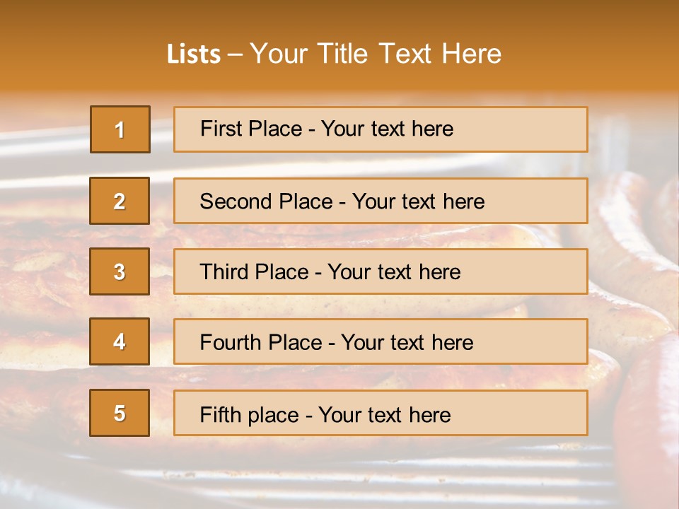 Grillen Meat Picnic PowerPoint Template