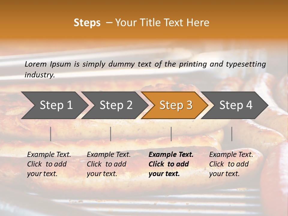 Grillen Meat Picnic PowerPoint Template