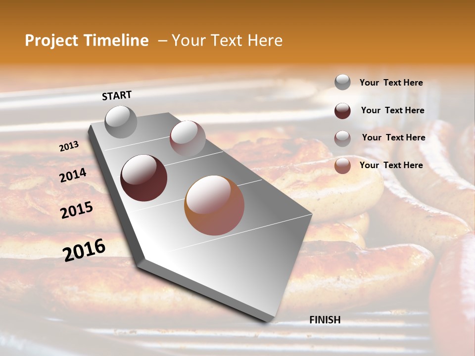 Grillen Meat Picnic PowerPoint Template