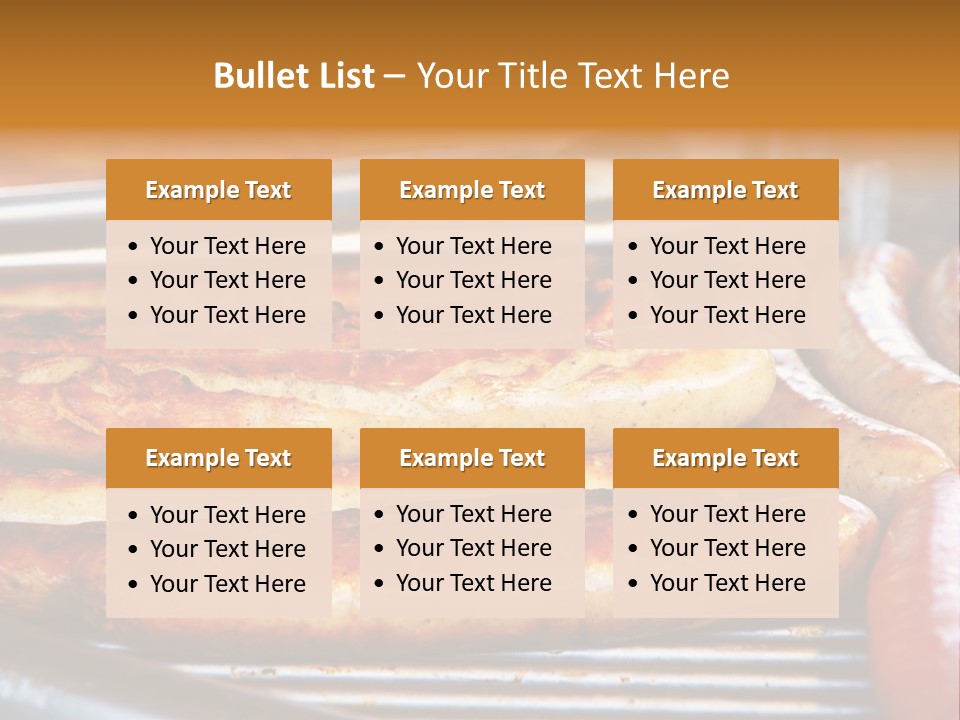 Grillen Meat Picnic PowerPoint Template