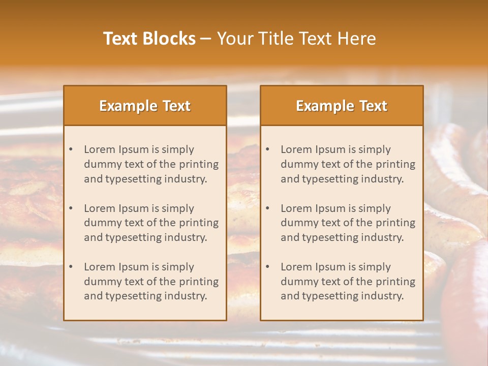 Grillen Meat Picnic PowerPoint Template