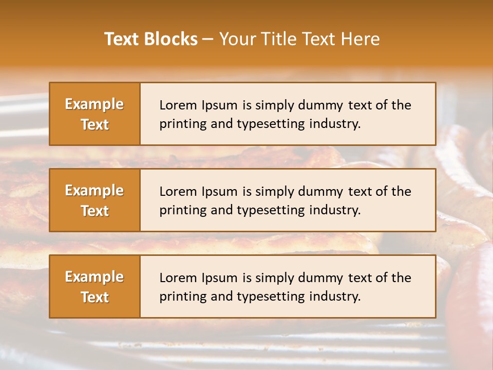 Grillen Meat Picnic PowerPoint Template