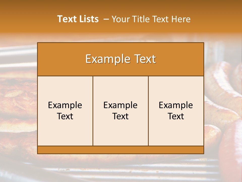Grillen Meat Picnic PowerPoint Template
