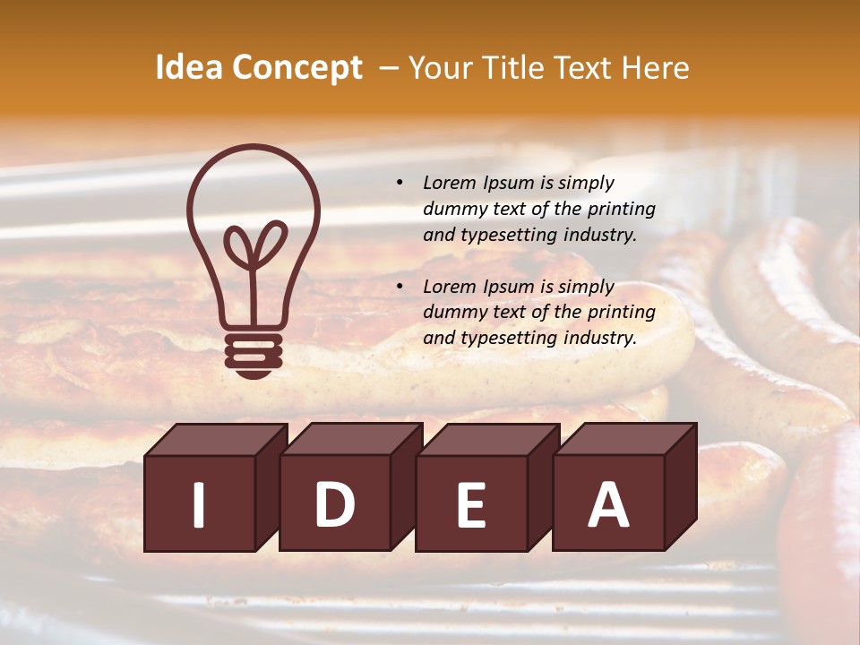 Grillen Meat Picnic PowerPoint Template