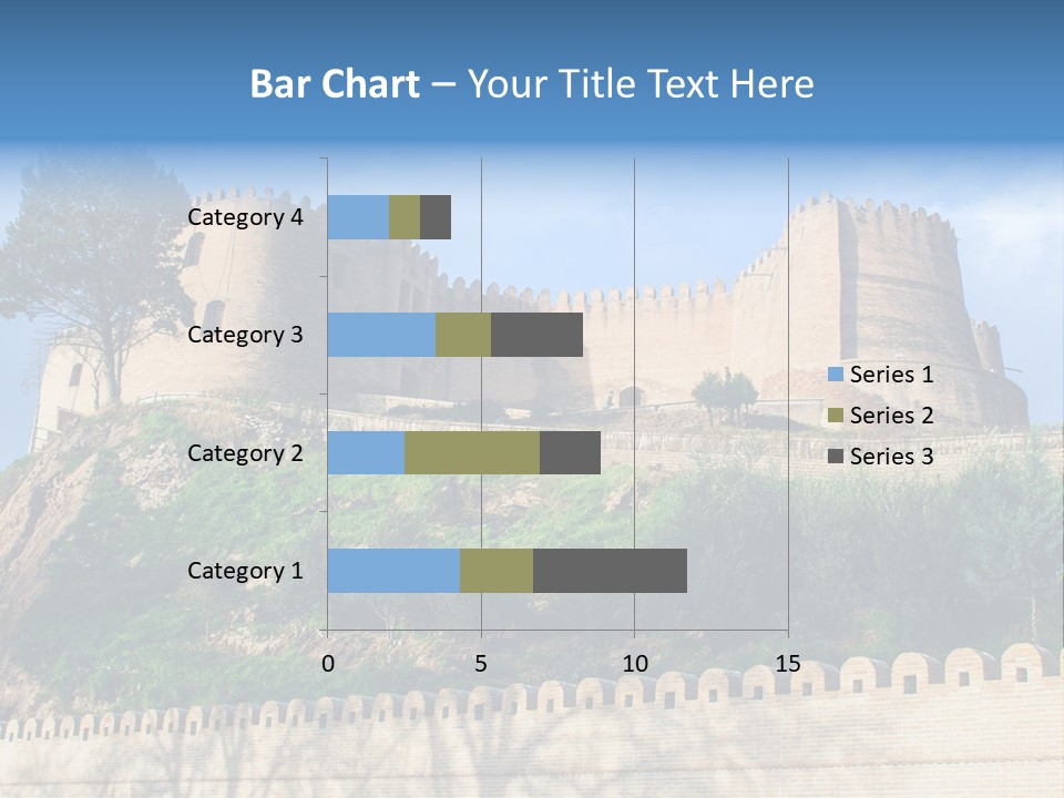 A Castle On Top Of A Hill With A Blue Sky In The Background PowerPoint Template