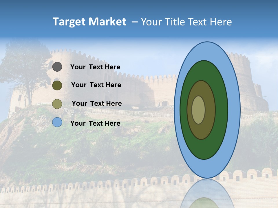 A Castle On Top Of A Hill With A Blue Sky In The Background PowerPoint Template