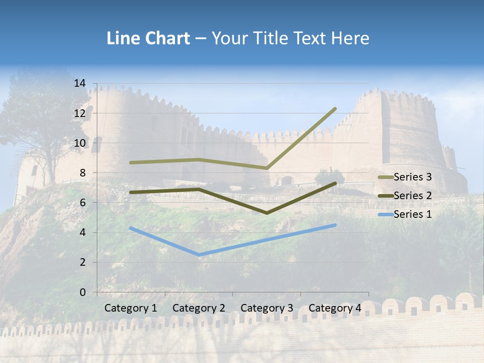 A Castle On Top Of A Hill With A Blue Sky In The Background PowerPoint Template