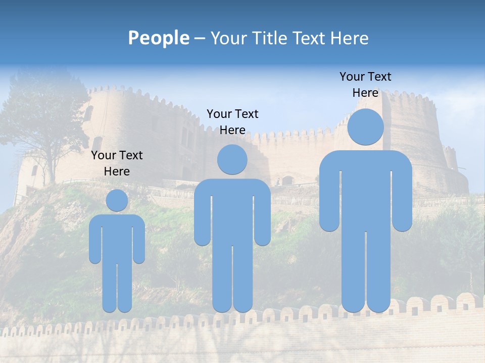A Castle On Top Of A Hill With A Blue Sky In The Background PowerPoint Template