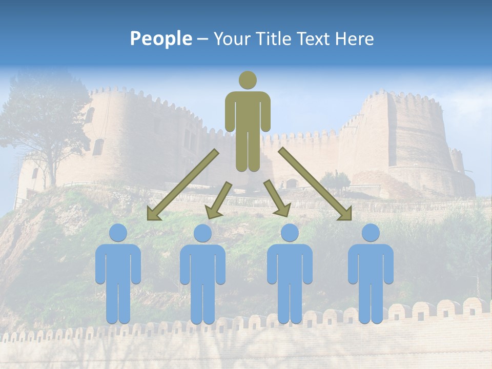 A Castle On Top Of A Hill With A Blue Sky In The Background PowerPoint Template