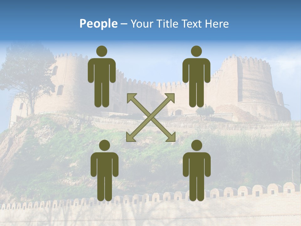 A Castle On Top Of A Hill With A Blue Sky In The Background PowerPoint Template