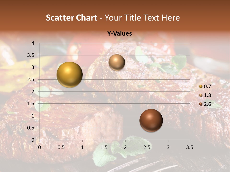 A Plate Of Steak And Vegetables On A Wooden Table PowerPoint Template