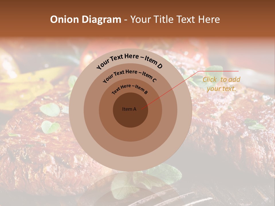 A Plate Of Steak And Vegetables On A Wooden Table PowerPoint Template